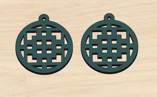 طرح گوشواره برش لیزری جواهرات ولنتاین هدیه - laser cut earrings jewelry valentine gift - برای دستگاه CNC چوب و لیزر (سی ان سی)