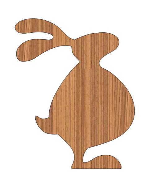 طرح نقاشی خرگوش خرگوش برش با لیزر طرح - laser cut easter bunny rabbit unfinished plan ve - برای دستگاه CNC چوب و لیزر (سی ان سی)