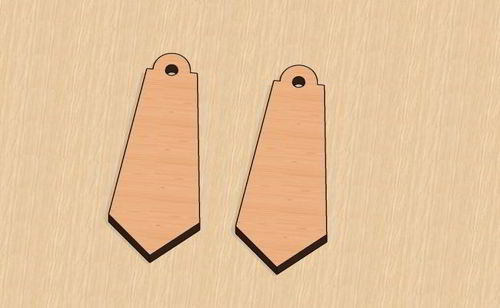 طرح گوشواره زیبا برش لیزری ولنتاین هزینه - laser cut elegant earrings valentine - برای دستگاه CNC چوب و لیزر (سی ان سی)