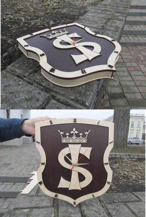 طرح نماد برش لیزری ساعت - laser cut emblem design clock ve - برای دستگاه CNC چوب و لیزر (سی ان سی)