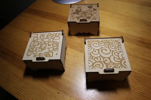 طرح جعبه جواهرات حکاکی شده با برش لیزری - laser cut engraved jewelry boxes - برای دستگاه CNC چوب و لیزر (سی ان سی)
