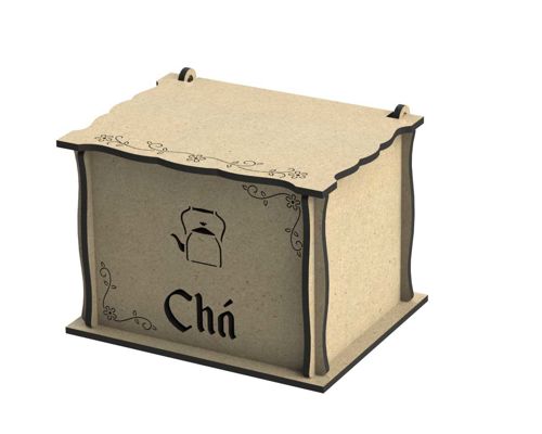 طرح جعبه چای چوبی حکاکی شده با لیزر درب - laser cut engraved wooden tea box with lid - برای دستگاه CNC چوب و لیزر (سی ان سی)