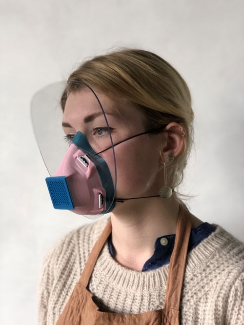 طرح ماسک صورت برش لیزری نسخه کووید کووید - laser cut face mask version 7 covid 19 - برای دستگاه CNC چوب و لیزر (سی ان سی)