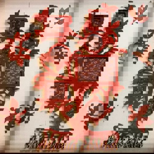 طرح قاب عکس خانوادگی برش لیزری دیوار درختی دکوراسیون گلخانه - laser cut family photo frames tree wall decor ve - برای دستگاه CNC چوب و لیزر (سی ان سی)