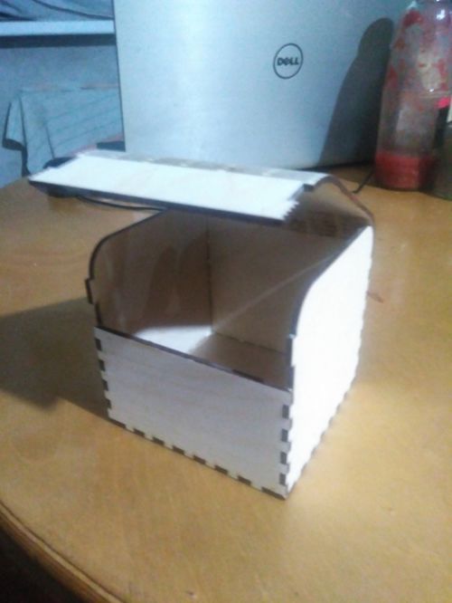 طرح جعبه فلکس برش لیزری با درب لولا سه بعدی پازل - laser cut flex box with lid living hinge 3d puzzle ve - برای دستگاه CNC چوب و لیزر (سی ان سی)