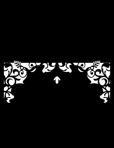 طرح حاشیه گل برش لیزری - laser cut floral border design 13 - برای دستگاه CNC چوب و لیزر (سی ان سی)