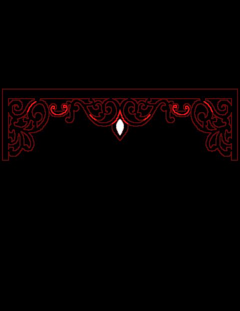 طرح حاشیه گل برش لیزری - laser cut floral border design 14 - برای دستگاه CNC چوب و لیزر (سی ان سی)