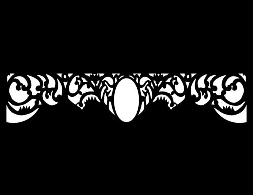 طرح گل حاشیه برش لیزری - laser cut floral border design 38 - برای دستگاه CNC چوب و لیزر (سی ان سی)