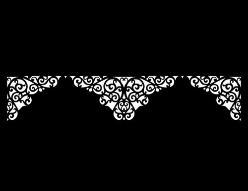 طرح حاشیه گل برش لیزری 40 - laser cut floral border design 40 - برای دستگاه CNC چوب و لیزر (سی ان سی)