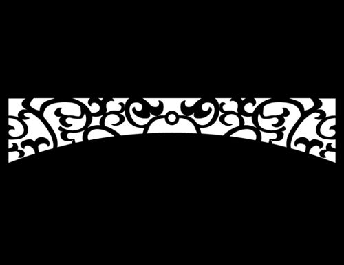 طرح حاشیه گل برش لیزری - laser cut floral border design 42 - برای دستگاه CNC چوب و لیزر (سی ان سی)