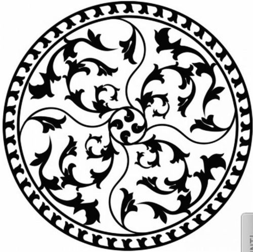 طرح گل دایره برش لیزری الگو - laser cut floral circular design pattern - برای دستگاه CNC چوب و لیزر (سی ان سی)