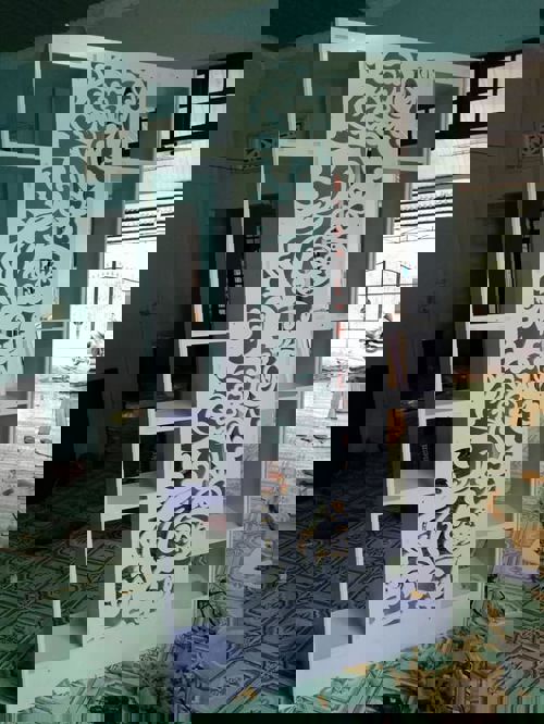 طرح برش لیزری گل قفسه قفسه - laser cut floral rack ve - برای دستگاه CNC چوب و لیزر (سی ان سی)