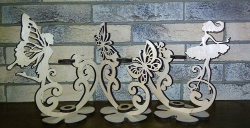 طرح برش لیزری گل پایه - laser cut flower stand - برای دستگاه CNC چوب و لیزر (سی ان سی)