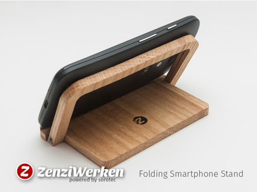 طرح نگهدارنده گوشی هوشمند تاشو برش لیزری قفل - laser cut foldable smartphone holder - برای دستگاه CNC چوب و لیزر (سی ان سی)