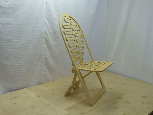 طرح صندلی تاشو برش لیزری طرح - laser cut folding chair design - برای دستگاه CNC چوب و لیزر (سی ان سی)