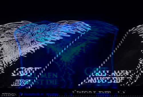 طرح برش لیزری بازی تاج و تاج و اکریلیک سه بعدی لامپ - laser cut game of thrones acrylic 3d lamp ve - برای دستگاه CNC چوب و لیزر (سی ان سی)