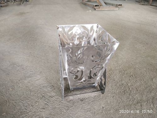 طرح برش پلاسما با برش لیزری سطل زباله - laser cut garbage basket waste container plasma cut plans - برای دستگاه CNC چوب و لیزر (سی ان سی)