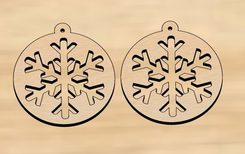 طرح گوشواره‌های هندسی برش لیزری درخت کریسمس - laser cut geometric christmas tree earrings ve - برای دستگاه CNC چوب و لیزر (سی ان سی)