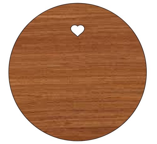 طرح برچسب هدیه برش لیزری شکل گرد چوبی برش - laser cut gift tag round shape wooden cutout ve - برای دستگاه CNC چوب و لیزر (سی ان سی)