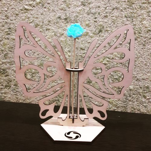 طرح گلدان شیشه‌ای برش لیزری طرح گل هزینه - laser cut glass planter flower pot ve - برای دستگاه CNC چوب و لیزر (سی ان سی)
