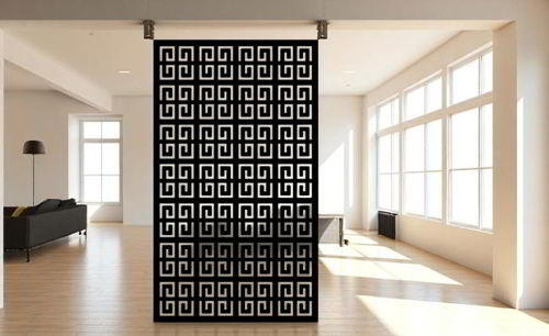 طرح کلیدی یونانی برش لیزری برای جداکننده اتاق - laser cut greek key pattern grill for room divider ve - برای دستگاه CNC چوب و لیزر (سی ان سی)