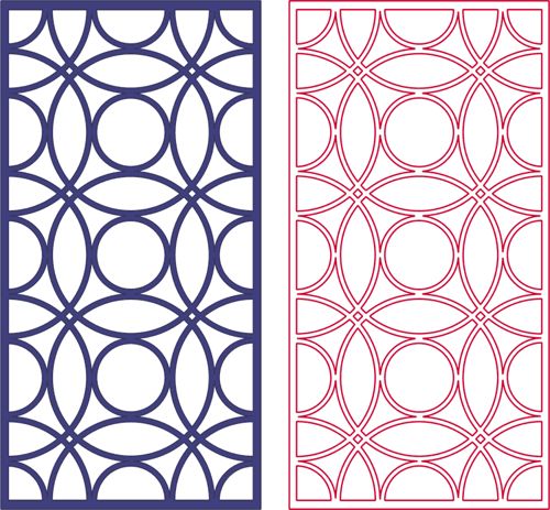 طرح الگوهای برش لیزری گریل ها درز طراحی - laser cut grilles patterns seamless design - برای دستگاه CNC چوب و لیزر (سی ان سی)