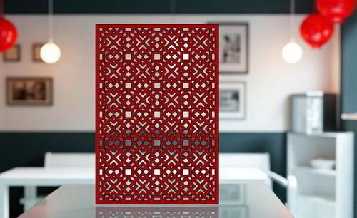 طرح برش لیزری گریل برای دکوراسیون دیواری و تزئین تزئینات - laser cut grill for wall decor and ornament ve - برای دستگاه CNC چوب و لیزر (سی ان سی)