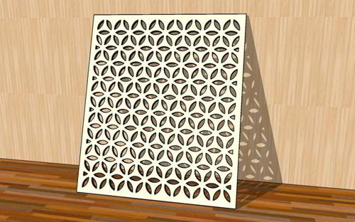 طرح پنل گریل برش لیزری انتزاعی الگوی هندسی شبکه تزئینات - laser cut grill panel abstract geometric pattern grid ornament ve - برای دستگاه CNC چوب و لیزر (سی ان سی)
