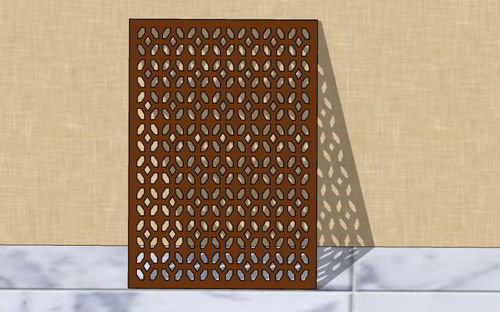 طرح برش لیزری گریل الگو - laser cut grill pattern ve - برای دستگاه CNC چوب و لیزر (سی ان سی)