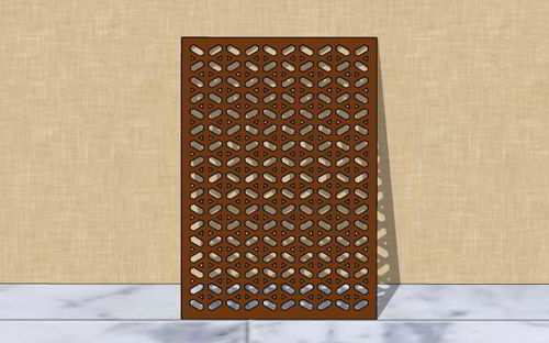طرح الگوی برش گریل لیزری جداکننده اتاق - laser cut grill pattern room divider ve - برای دستگاه CNC چوب و لیزر (سی ان سی)