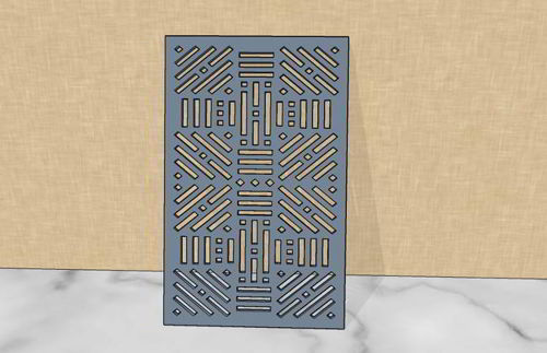 طرح برش لیزری صفحه گریل ایده - laser cut grill screen idea - برای دستگاه CNC چوب و لیزر (سی ان سی)