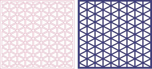 طرح برش لیزری صفحه مشبک الگو - laser cut grill screen pattern - برای دستگاه CNC چوب و لیزر (سی ان سی)