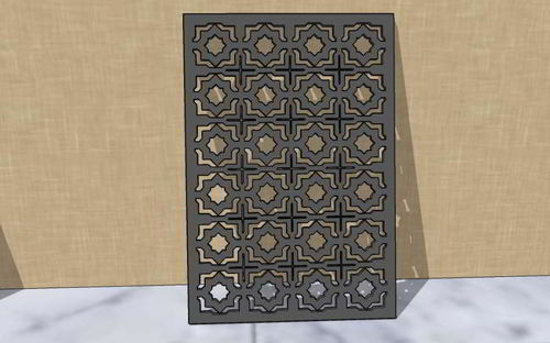 طرح برش لیزری گریل دیواری پانل پارتیشن شبکه الگوی jali design - laser cut grill wall panel partition lattice pattern jali design ve - برای دستگاه CNC چوب و لیزر (سی ان سی)