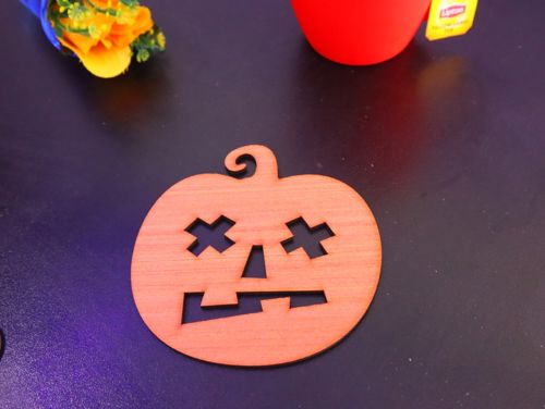 طرح زیرلیوانی‌های نوشیدنی هالووین برش لیزری هزینه - laser cut halloween drink coasters - برای دستگاه CNC چوب و لیزر (سی ان سی)