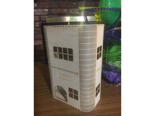 طرح برش لیزری همستر خانه بازی - laser cut hamster play house ve - برای دستگاه CNC چوب و لیزر (سی ان سی)