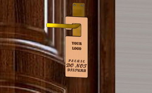 طرح تابلوی مزاحمت برش لیزری آویزان شده - laser cut hanging do not disturb sign ve - برای دستگاه CNC چوب و لیزر (سی ان سی)
