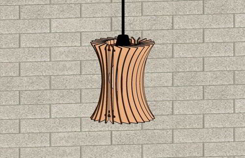 طرح چراغ سقفی آویز برش لیزری قاب - laser cut hanging pendant light ceiling ve - برای دستگاه CNC چوب و لیزر (سی ان سی)