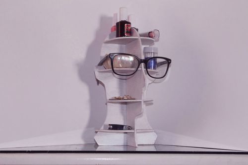 طرح برش لیزری سر سازمان‌دهنده - laser cut head organizer ve - برای دستگاه CNC چوب و لیزر (سی ان سی)