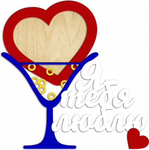 طرح قاب عکس قلبی شکل برش لیزری - laser cut heart shaped photo frame ve - برای دستگاه CNC چوب و لیزر (سی ان سی)