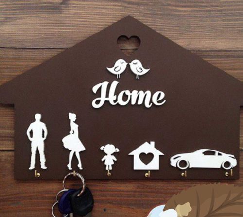 طرح جاکلیدی چوبی برش لیزری به شکل خانه جاکلیدی چوبی شخصی‌سازی‌شده هزینه - laser cut home shaped wooden key holder personalized key hanger ve - برای دستگاه CNC چوب و لیزر (سی ان سی)