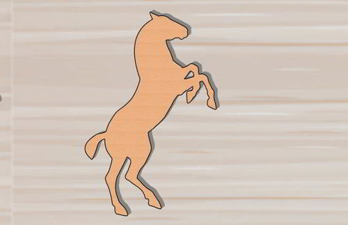 طرح اسب برش لیزری دوبعدی شکل - laser cut horse 2d shape - برای دستگاه CNC چوب و لیزر (سی ان سی)