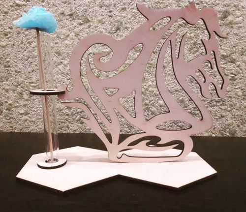 طرح گلدان شیشه‌ای اسب برش لیزری لوله آزمایش گلدان قاب - laser cut horse glass planter test tube flower pot ve - برای دستگاه CNC چوب و لیزر (سی ان سی)