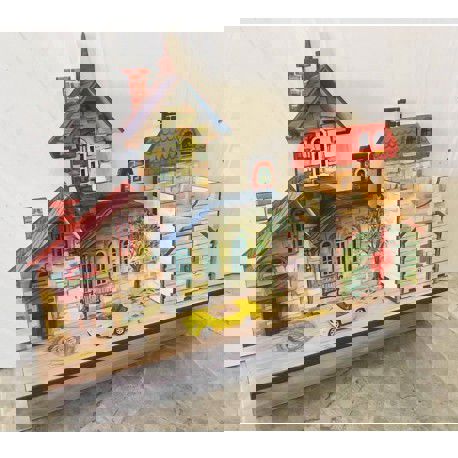 طرح برش لیزری خانه شکل قفسه قفسه - laser cut house shape shelf ve - برای دستگاه CNC چوب و لیزر (سی ان سی)