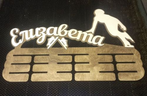 طرح دارنده مدال اسکیت روی یخ برش لیزری - laser cut ice skating medal holder ve - برای دستگاه CNC چوب و لیزر (سی ان سی)