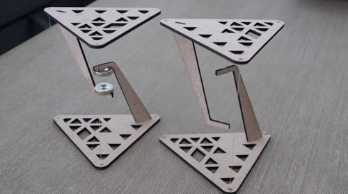 طرح میز غیرممکن برش لیزری تنسگریتی میز - laser cut impossible table tensegrity table - برای دستگاه CNC چوب و لیزر (سی ان سی)