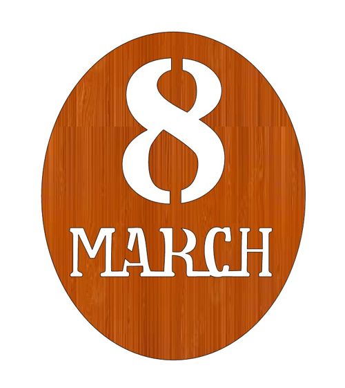 طرح laser-cut-international-womens-day-8-march-oval-shaped-wood-tag-women-day-ve