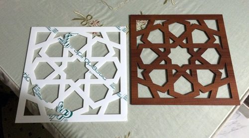 طرح برش لیزری اسلامی عربی گریل طرح الگو - laser cut islamic arabic grill design pattern - برای دستگاه CNC چوب و لیزر (سی ان سی)