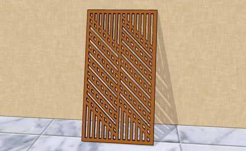 طرح پنل برش لیزری جالی دکو برای پارتیشن اتاق هزینه - laser cut jali deco panel for room partition - برای دستگاه CNC چوب و لیزر (سی ان سی)