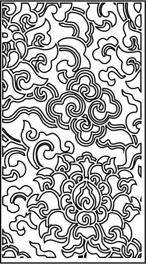 طرح برش لیزری جلی شکوفایی طرح گل الگو - laser cut jali design flourishing floral design pattern ve - برای دستگاه CNC چوب و لیزر (سی ان سی)