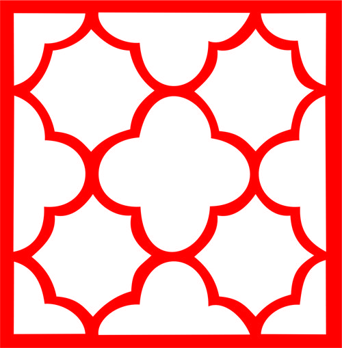 طرح برش لیزری جالی برای دکوراسیون داخلی - laser cut jali design for interior ve - برای دستگاه CNC چوب و لیزر (سی ان سی)